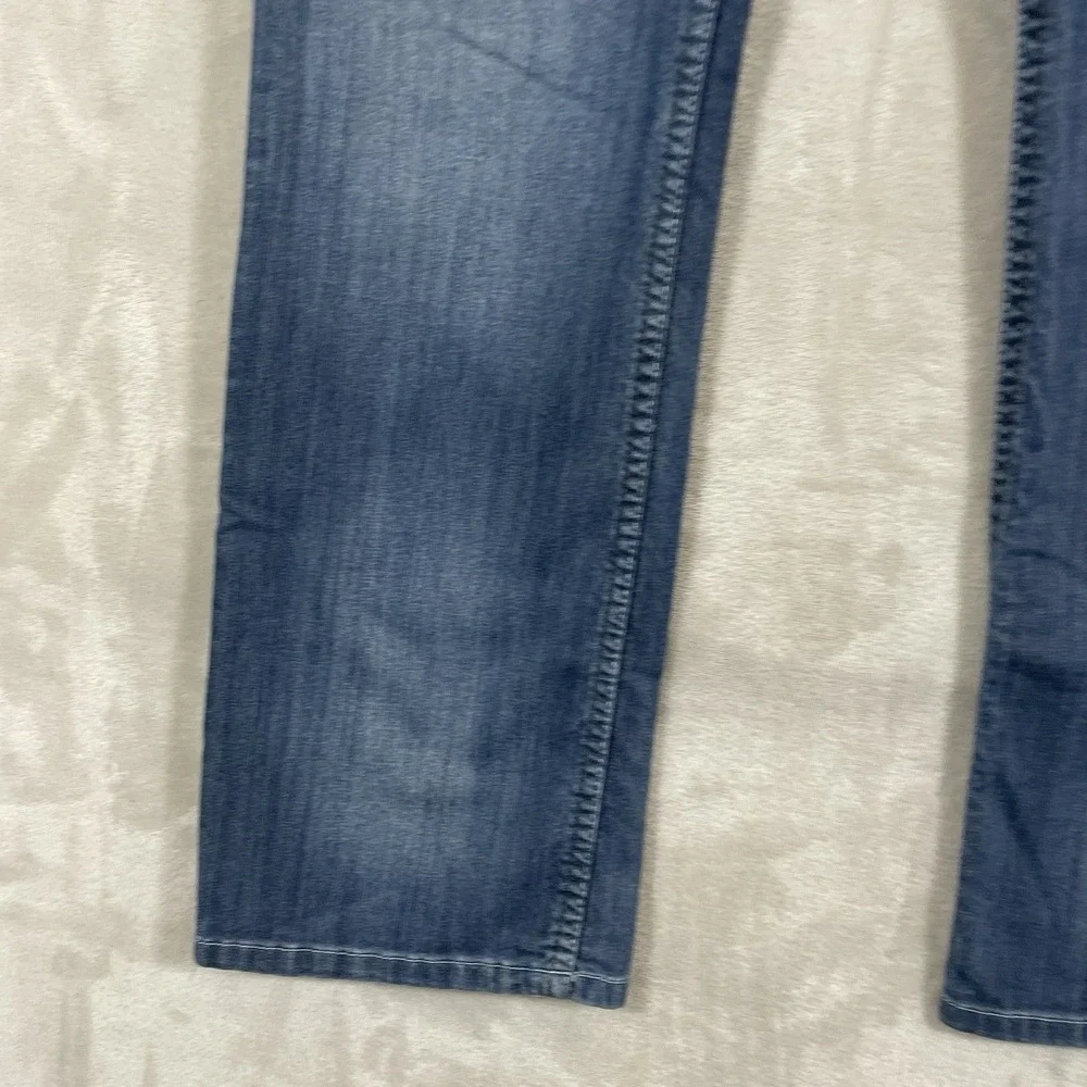 BKE Aiden Bootleg Jeans Mens 30S (30x29) Blue Medium Wash Bootcut Denim